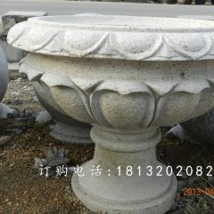 大理石花盆雕塑，公園景觀花盆