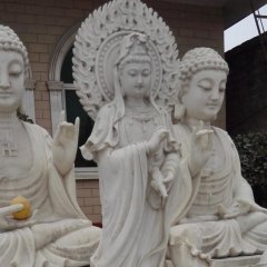 觀音菩薩石雕，大理石觀音雕塑