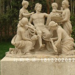 阿波羅與眾芙妮石雕，公園西方人物石雕