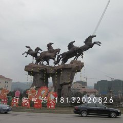 奔馬銅雕，廣場銅馬雕塑