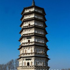 佛塔石雕，大理石佛塔雕塑