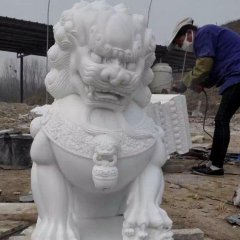 北京獅石雕，漢白玉獅子石雕