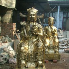 財(cái)神銅雕，文財(cái)神銅雕