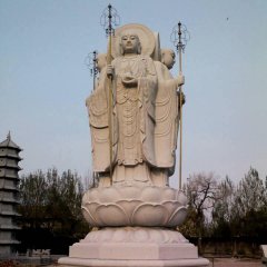 地藏菩薩石雕，廣場大理石佛像雕塑