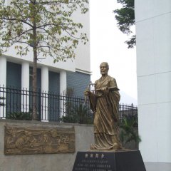 立式魯班雕塑，廣場古代名人銅雕