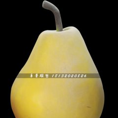 鴨梨雕塑，玻璃鋼仿真水果雕塑