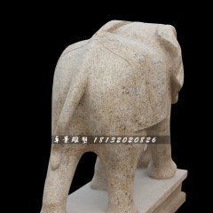 大象石雕，大理石大象雕塑，動物石雕