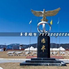 不銹鋼騰飛雕塑，廣場(chǎng)不銹鋼老鷹雕塑