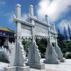 大理石牌坊，廣場三門牌坊石雕