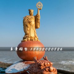 太陽(yáng)神銅雕，海邊神仙銅雕