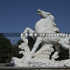 馬踏浪石雕，廣場(chǎng)石雕馬