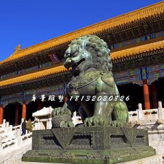 青銅獅雕塑，北京獅雕塑