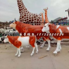 玻璃鋼牛雕塑，動(dòng)物雕塑