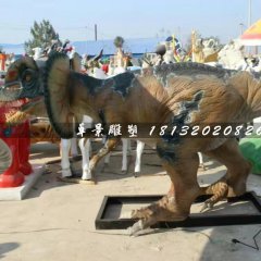 恐龍雕塑，玻璃鋼仿真動物雕塑