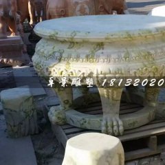 大理石圓桌，公園圓桌雕塑