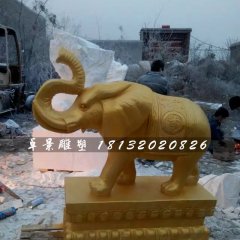 大象銅雕，吉祥大象銅雕