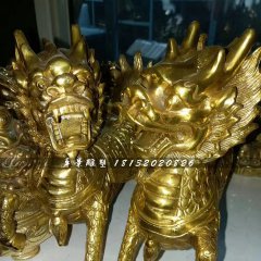 銅麒麟，鑄銅麒麟雕塑
