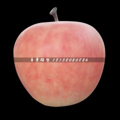 玻璃鋼蘋果雕塑，仿真水果雕塑