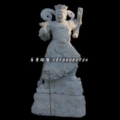 青石四大天王雕塑，石雕神仙