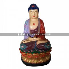 彩繪如來(lái)佛，玻璃鋼佛像