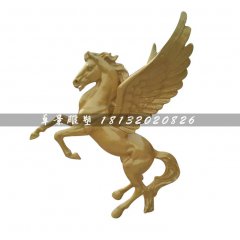 玻璃鋼飛馬，玻璃鋼動物雕塑