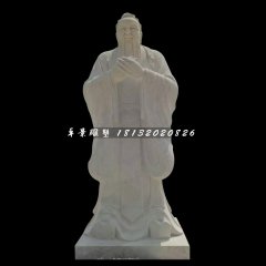 廣場名人石雕，校園孔子雕塑