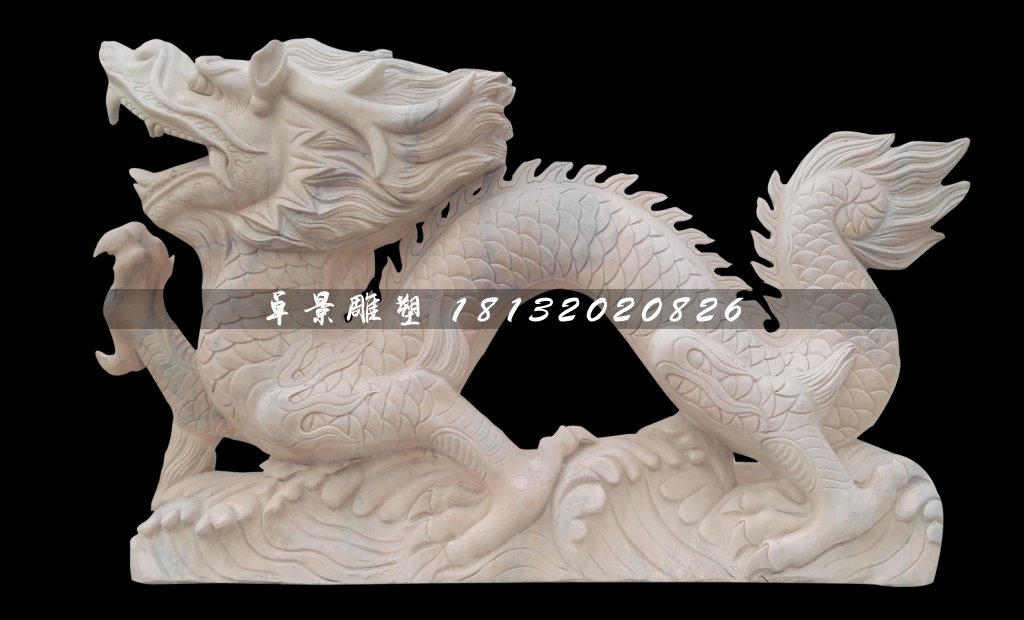 十二生肖石雕，晚霞紅動(dòng)物石雕