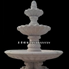 歐式噴泉雕塑，砂巖噴泉