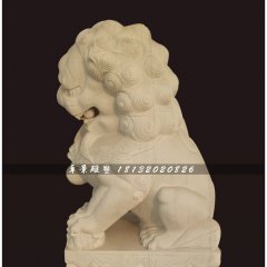 北京獅石雕，漢白玉北京獅石雕
