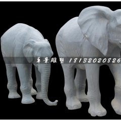 大象雕塑，仿真玻璃鋼雕塑