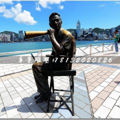 導(dǎo)演銅雕，廣場人物銅雕