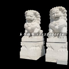 北京獅石雕，漢白玉獅子