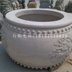 圓形水缸，大理石水缸