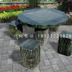 石桌椅，公園下棋桌子石雕