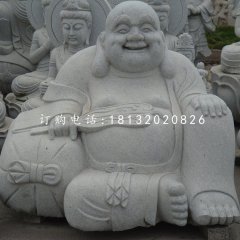 大理石布袋和尚，石雕彌勒佛