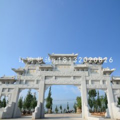 大型石牌坊，道路牌坊石雕