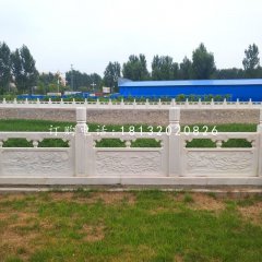 漢白玉欄板，公園欄板石雕