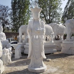 立式地藏王，漢白玉佛像