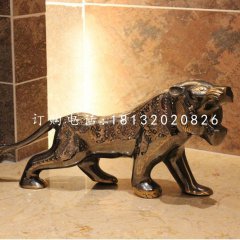 老虎銅雕，鑄銅動(dòng)物雕塑