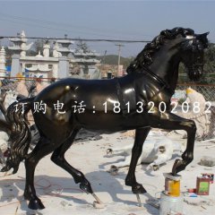 玻璃鋼馬，公園動物雕塑