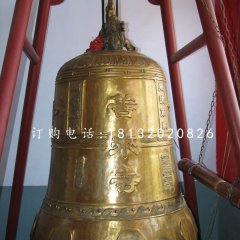 鑄銅鐘，寺廟銅鐘雕塑