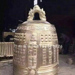鑄銅鐘雕塑，寺廟銅雕鐘