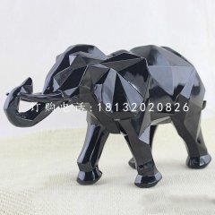 抽象大象，玻璃鋼動物擺件