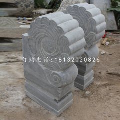 門墩石雕，青石仿古門墩