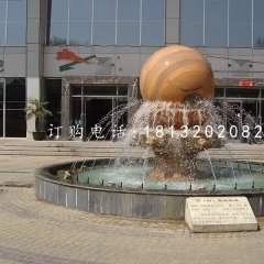 石來轉(zhuǎn)運球雕塑企業(yè)風(fēng)水球石雕