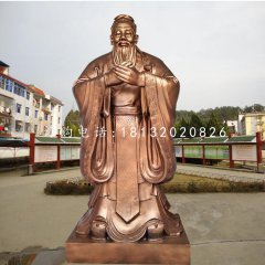 孔圣人銅雕，校園孔子銅雕