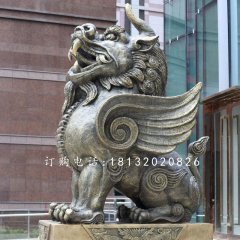 獨角獸銅雕，法院銅雕