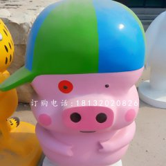 麥兜雕塑，玻璃鋼卡通雕塑