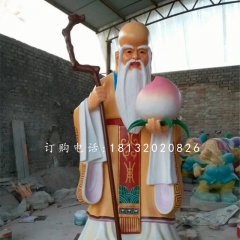 老壽星雕塑，玻璃鋼神仙