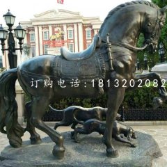 坐騎雕塑，青銅馬雕塑